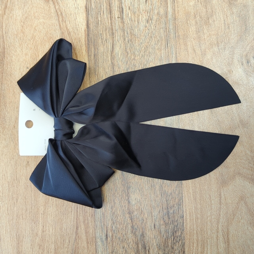 Women's Black Bow Hair Clip - A New Day